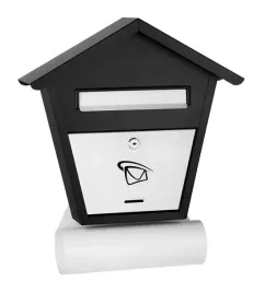 skrzynka-na-listy-domek-duzy-z-tuba-450x400x70mm-czarno-biala-z-gazetnikiem