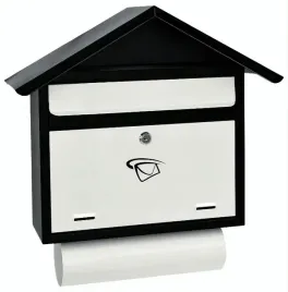 skrzynka-na-listy-domek-prosty-z-tuba-460x400x75mm-czarno-biala