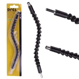 przedluzka-elastyczna-do-wiertarki-bitow-wkretarki-gietka-czarna-1-4-300-mm