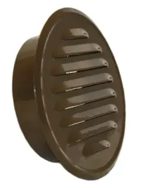 kratka-wentylacyjna-okragla-fi100-kolnierz-brazowa