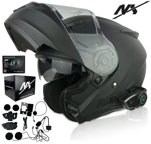 KASK MOTOCYKLOWY NX TOURISM IIr.XL NX INTERKOM|BLUETOOTH ZESTAW SŁUCHAWKOWY