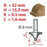 frez-do-drewna-32mm-con-arb-2906-condor-marka-condor