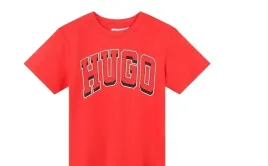 hugo-czerwony-t-shirt-dzieciecy-z-nadrukiem-bawelna-102-kwf