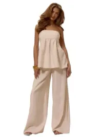 shein-bezowy-len-wiazana-na-szyi-bluzka-bez-rekawow-m-1hb