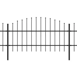 vidaxl-panele-ogrodzeniowe-z-grotami-stal-075-1-x-136-m-czarne