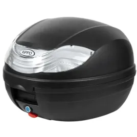 kufer-motocyklowy-32-litry-czarny-mat-bialy-odblask-na-skuter-motor