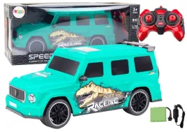 auto-zdalnie-sterowane-rc-z-dinozaurem-w-skali-1-10-zielone