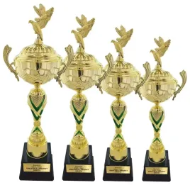 komplet-pucharow-4szt-zloto-zielone-zawody-golebi-pocztowych-pzhgp-grawerki