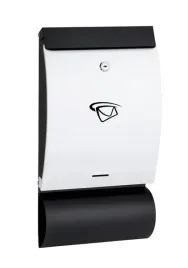 skrzynka-na-listy-a4-pion-wypukla-z-tuba-470x250x65mm-czarno-biala