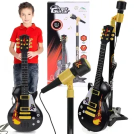 gitara-elektryczna-dla-dzieci-zestaw-mikrofon-statyw-prezent-na-mikolaja