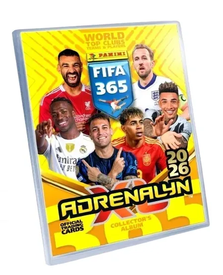 PANINI FIFA 365 ADRENALYN 2026 - ALBUM Duży klaser na 540 Karty piłkarskie