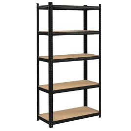regal-magazynowy-metalowy-garazowy-ocynk-czarny-polki-mdf-180x90x30-875-kg