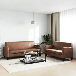 vidaxl-zestaw-2-sof-ze-sztucznego-zamszu-brazowy