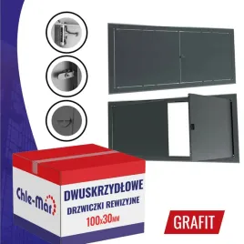 drzwiczki-rewizyjne-inspekcyjne-dwuskrzydlowe-maxi-100x30cm-grafit