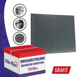 drzwiczki-rewizyjne-inspekcyjne-dwuskrzydlowe-maxi-110x90cm-grafit-pokretlo