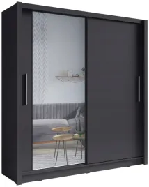 szafa-przesuwna-z-lustrem-204-cm-dwudrzwiowa-bali-szary-grafit