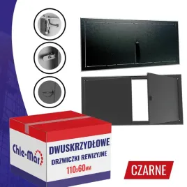 drzwiczki-rewizyjne-inspekcyjne-dwuskrzydlowe-maxi-110x60cm-czarne-pokretlo
