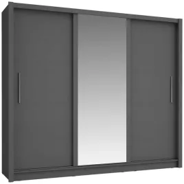 szafa-przesuwna-z-lustrem-248-cm-dwudrzwiowa-bali-szary-grafit