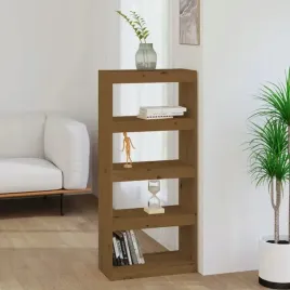 vidaxl-regal-na-ksiazki-przegroda-miodowy-braz-60x30x1355-cm-sosna