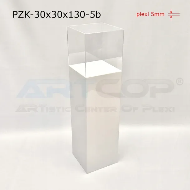 postument-klosz-podest-z-plexi-opal-30x30x130cm-gablota-na-wystawe-kubik-stan-nowy-marka-artcop