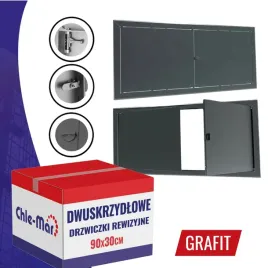 drzwiczki-rewizyjne-inspekcyjne-dwuskrzydlowe-maxi-90x30cm-grafit