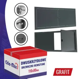 drzwiczki-rewizyjne-inspekcyjne-dwuskrzydlowe-maxi-110x80cm-grafit-pokretlo