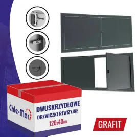 drzwiczki-rewizyjne-inspekcyjne-dwuskrzydlowe-maxi-120x40cm-grafit-pokretlo