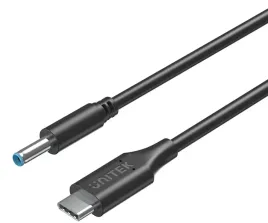 kabel-unitek-c14117bk-1-8m-do-hp-65w-usb-c-dc-4-5mm-lekki