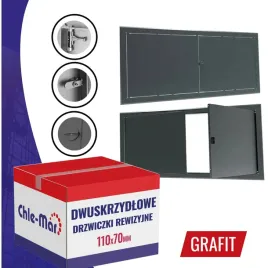 drzwiczki-rewizyjne-inspekcyjne-dwuskrzydlowe-maxi-110x70cm-grafit-pokretlo