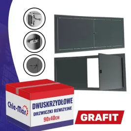 drzwiczki-rewizyjne-inspekcyjne-dwuskrzydlowe-maxi-90x40cm-grafit-pokretlo