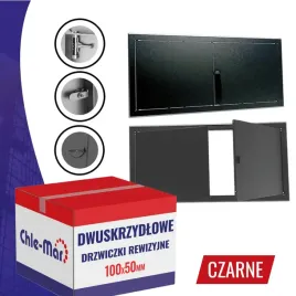 drzwiczki-rewizyjne-inspekcyjne-dwuskrzydlowe-maxi-100x50cm-czarne
