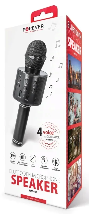 forever-audio-mikrofon-karaoke-bluetooth-czarny-stan-nowy
