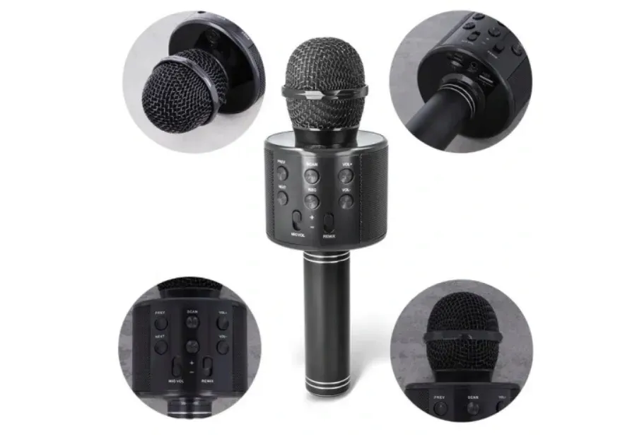 forever-audio-mikrofon-karaoke-bluetooth-czarny-stan-nowy