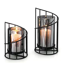 swiecznik-czarny-glamour-zestaw-2-sztuk-z-kloszem-loft-swieczniki-metalowy