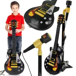 gitara-dla-dzieci-z-mikrofonem-na-statywie-zestaw-do-nauki-gry-i-spiewu
