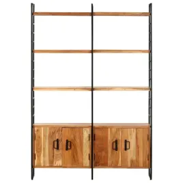 vidaxl-regal-na-ksiazki-4-poziomy-124x30x180-cm-drewno-akacjowe