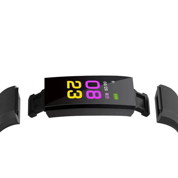 smartband-bemi-ole-czarny-czerwony-pasek-ksztalt-koperty-prostokatna