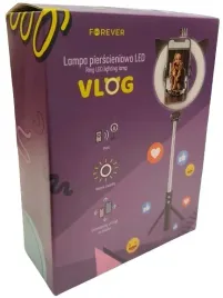 forever-lampa-pierscieniowa-led-vlog-17-cm-statyw-uchwyt-na-telefon