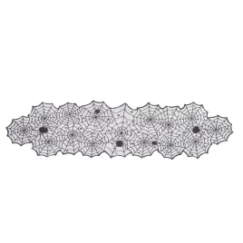 bieznik-koronkowy-pajeczyny-halloween-czarny-45x183-cm