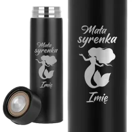 kubek-termiczny-czarny-termos-do-szkoly-dla-dziecka-mala-syrenka-imie-wz