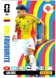 karta-pilkarska-panini-fifa-world-cup-2026-fan-favourite-luis-diaz-106