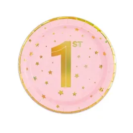 talerzyk-papierowy-rozowy-w-zlote-gwiazdki-roczek-7cali-6szt