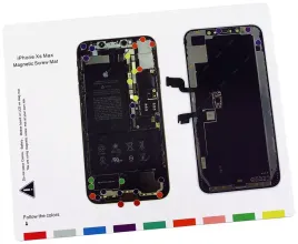 mata-magnetyczna-na-srubki-z-tapeta-iphone-xs-max-organizer-serwisowy