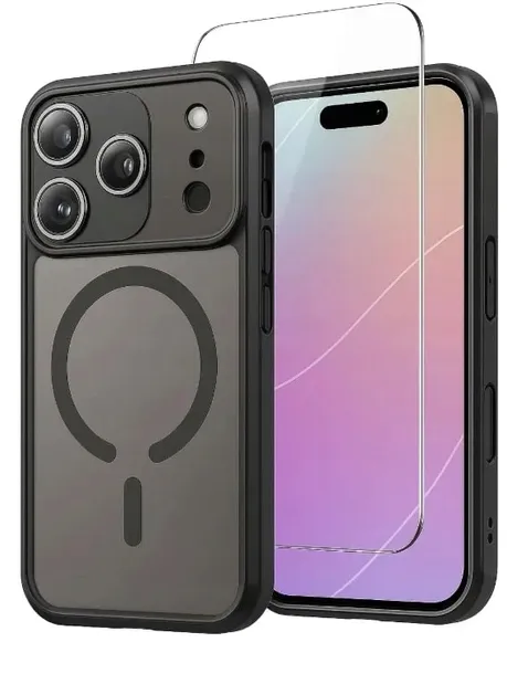 ETUI MAGSAFE + 2x SZKŁO HARTOWANE DO IPHONE 17 PRO MAX | COVER WZMOCNIONE