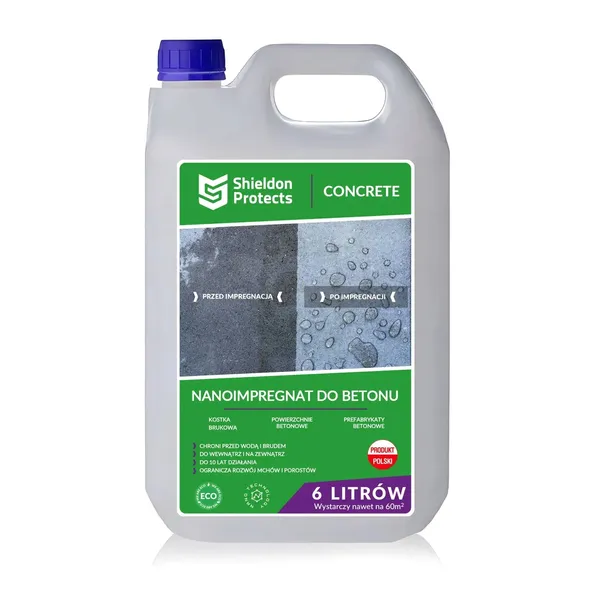Impregnat do kostki brukowej i betonu Shieldon Concrete 6l pokrywa do 60m²