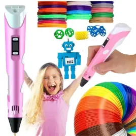 dlugopis-3d-dla-dzieci-drukarka-3d-pen-rozowy-wklady-110m-zestaw-xl