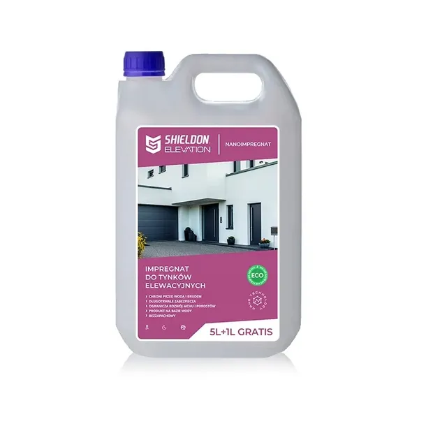 Impregnat do elewacji tynku fasad Shieldon Protects Elevation 6l na 60m²