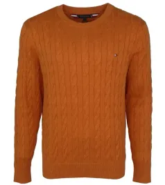 tommy-hilfiger-sweter-meski-bawelniany-warkocz-pomaranczowy-m