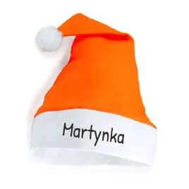 czapka-mikolaja-pomaranczowa-z-twoim-imieniem-idealny-prezent-na-mikolajki