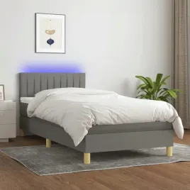 vidaxl-lozko-kontynentalne-z-materacem-ciemnoszara-tkanina-80x200-cm